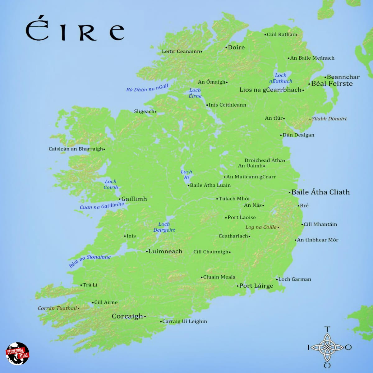 žemėlapis eire