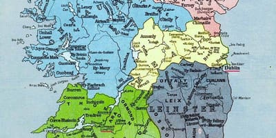 Žemėlapis akmeninės airija 