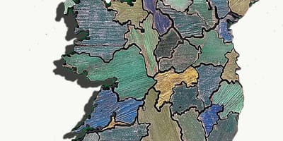 Žemėlapis medinių žemėlapis airija