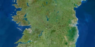 Žemėlapis palydovinės žemėlapį airija
