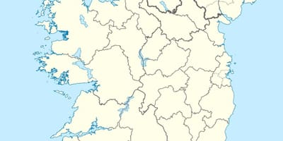 Žemėlapis salos-airija
