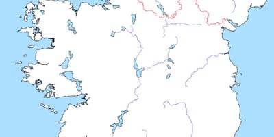 Žemėlapis tuščias žemėlapis airijos upių