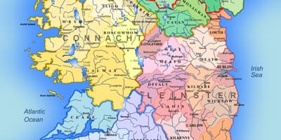 Airija lankytinų vietų žemėlapis