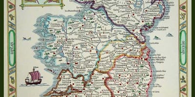 Žemėlapis viduramžių airija