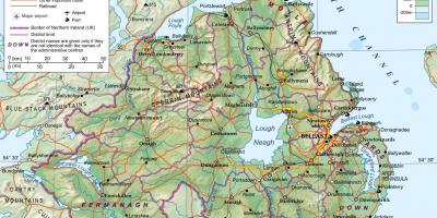 Žemėlapis šiaurės airija
